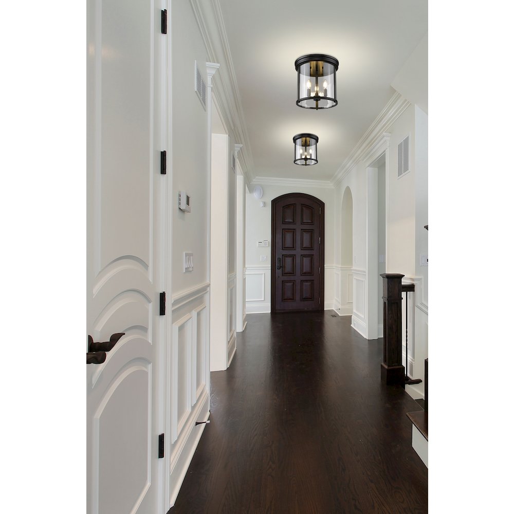 Z-Lite 3 Light Flush Mount. Picture 6