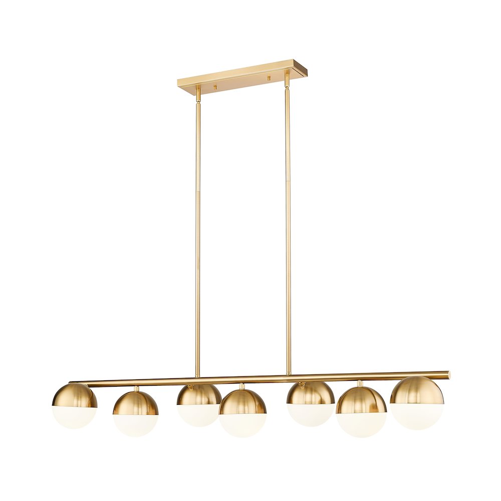 Z-Lite 7 Light Linear Chandelier. Picture 1