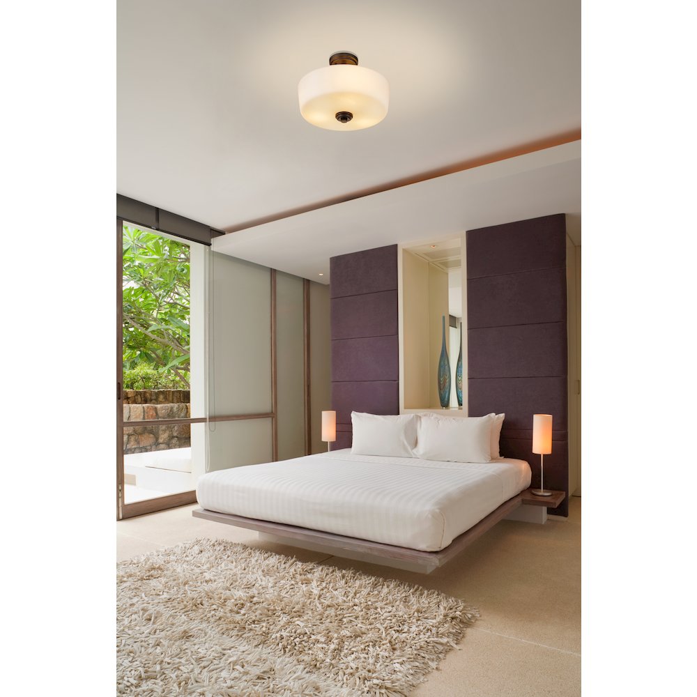 Z-Lite 3 Light Semi Flush Mount. Picture 6