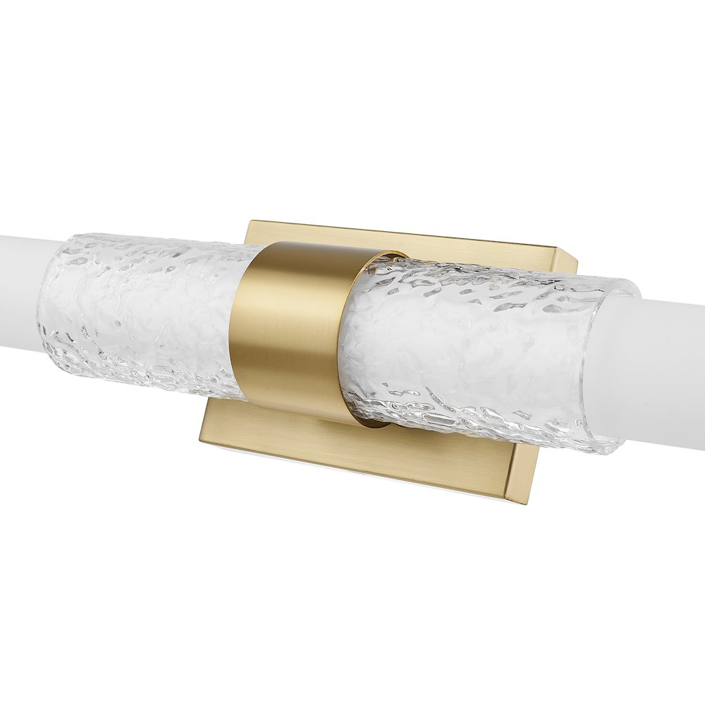 Z-Lite Egon 1 Light Vanity in Modern Gold color, Steel frame. Picture 4