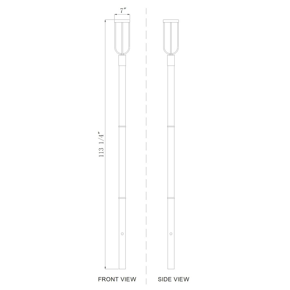 Z-Lite 1 Light Outdoor Post Mounted Fixture. Picture 8