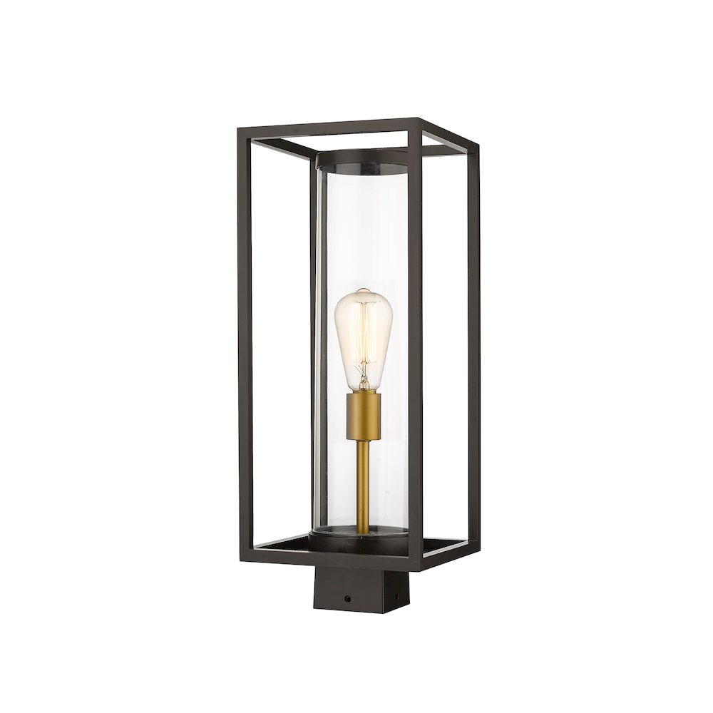Z-Lite 1 Light Outdoor Post Mount Fixture. Picture 3