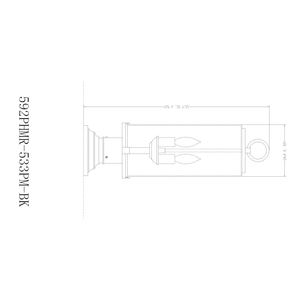 Z-Lite 2 Light Outdoor Pier Mounted Fixture. Picture 8