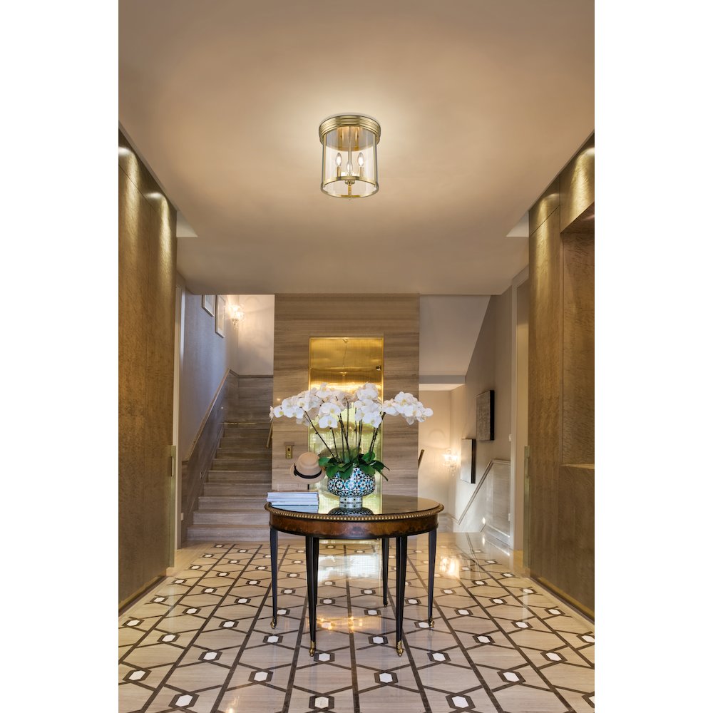 Z-Lite 3 Light Flush Mount. Picture 6