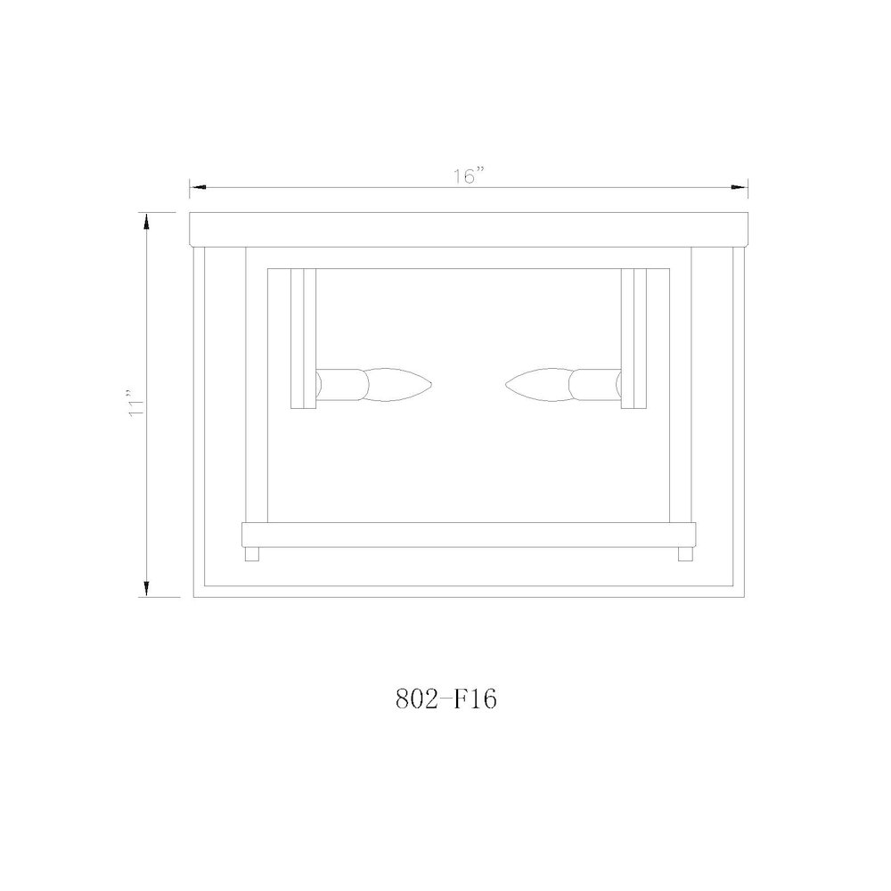 Z-Lite 4 Light Flush Mount. Picture 8