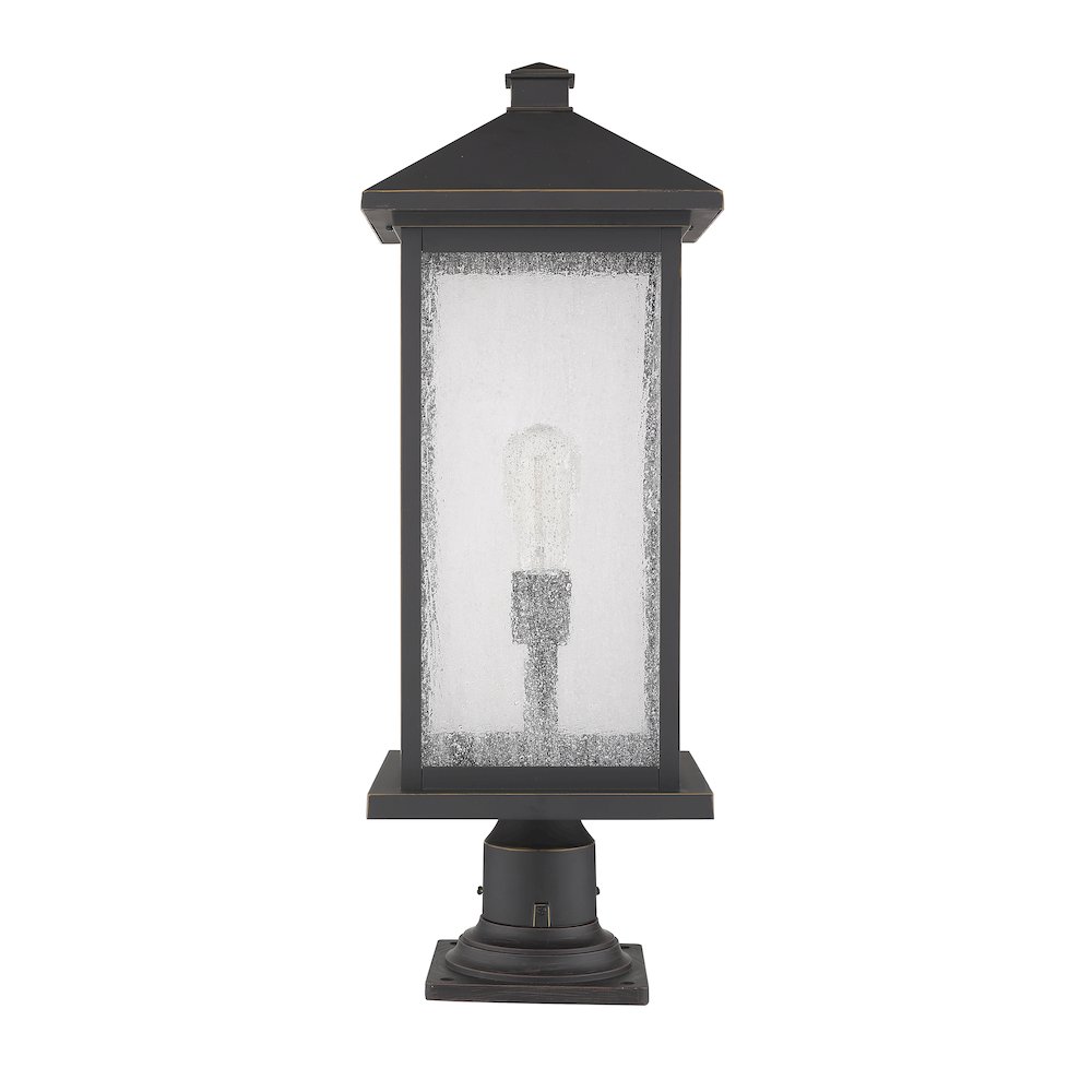 Z-Lite 1 Light Outdoor Pier Mounted Fixture. Picture 5