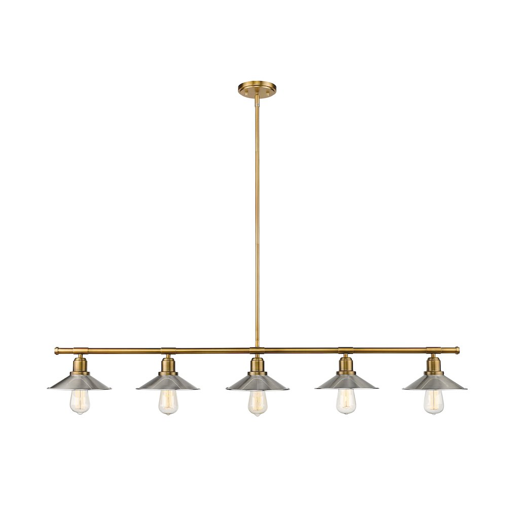 Z-Lite 5 Light Linear Chandelier. Picture 1