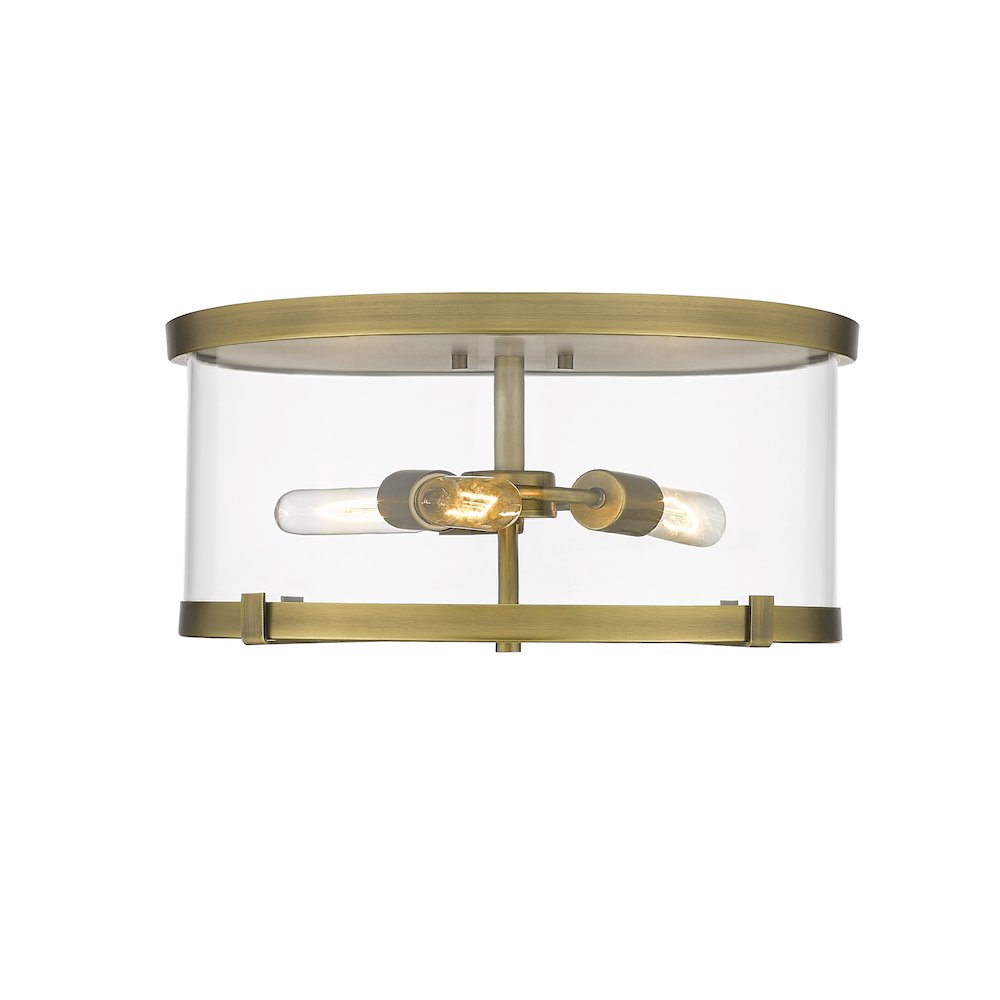 Z-Lite 3 Light Flush Mount. Picture 2
