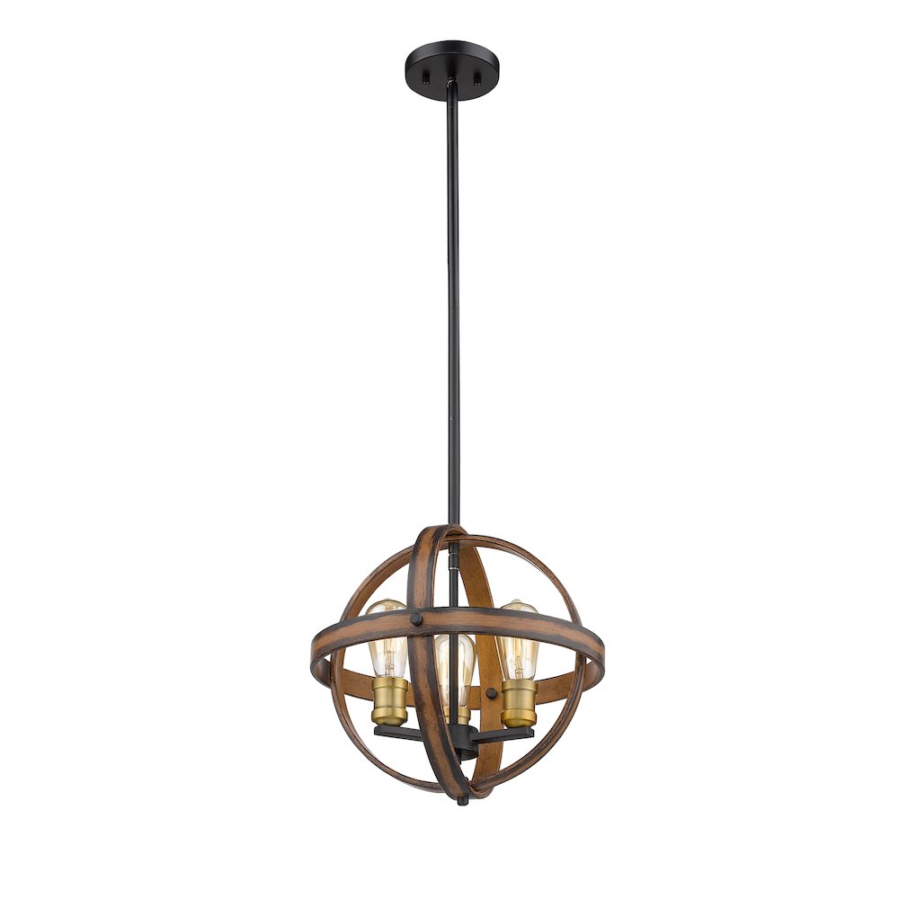 Z-Lite 3 Light Pendant. Picture 3