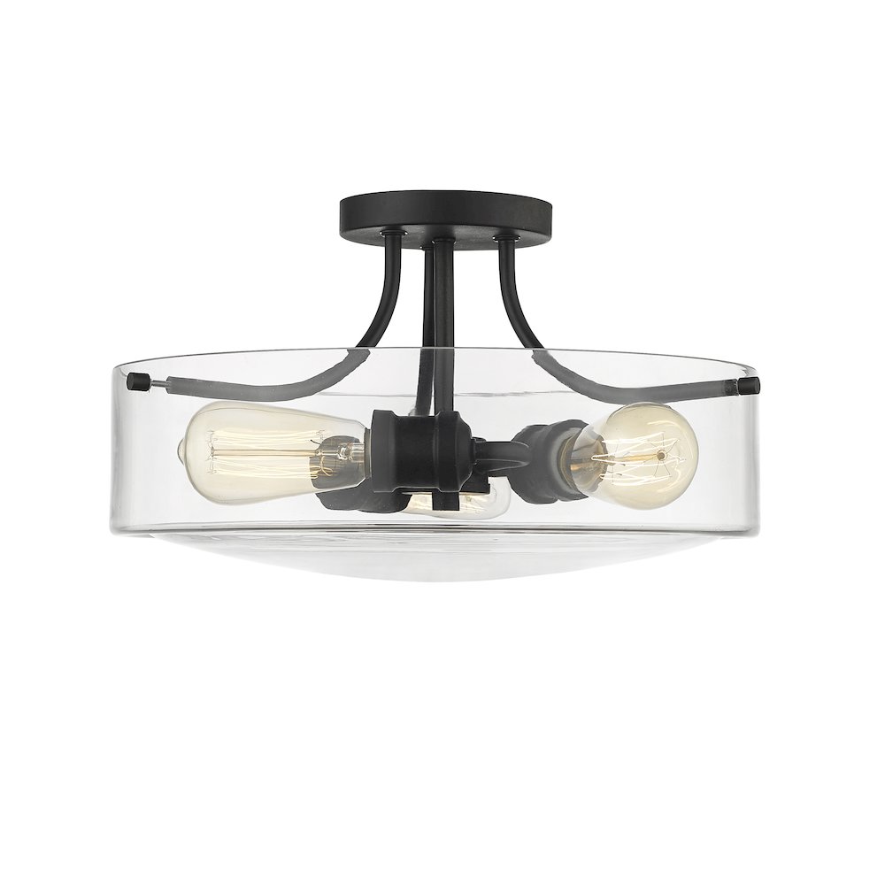Z-Lite 3 Light Semi Flush Mount. Picture 2