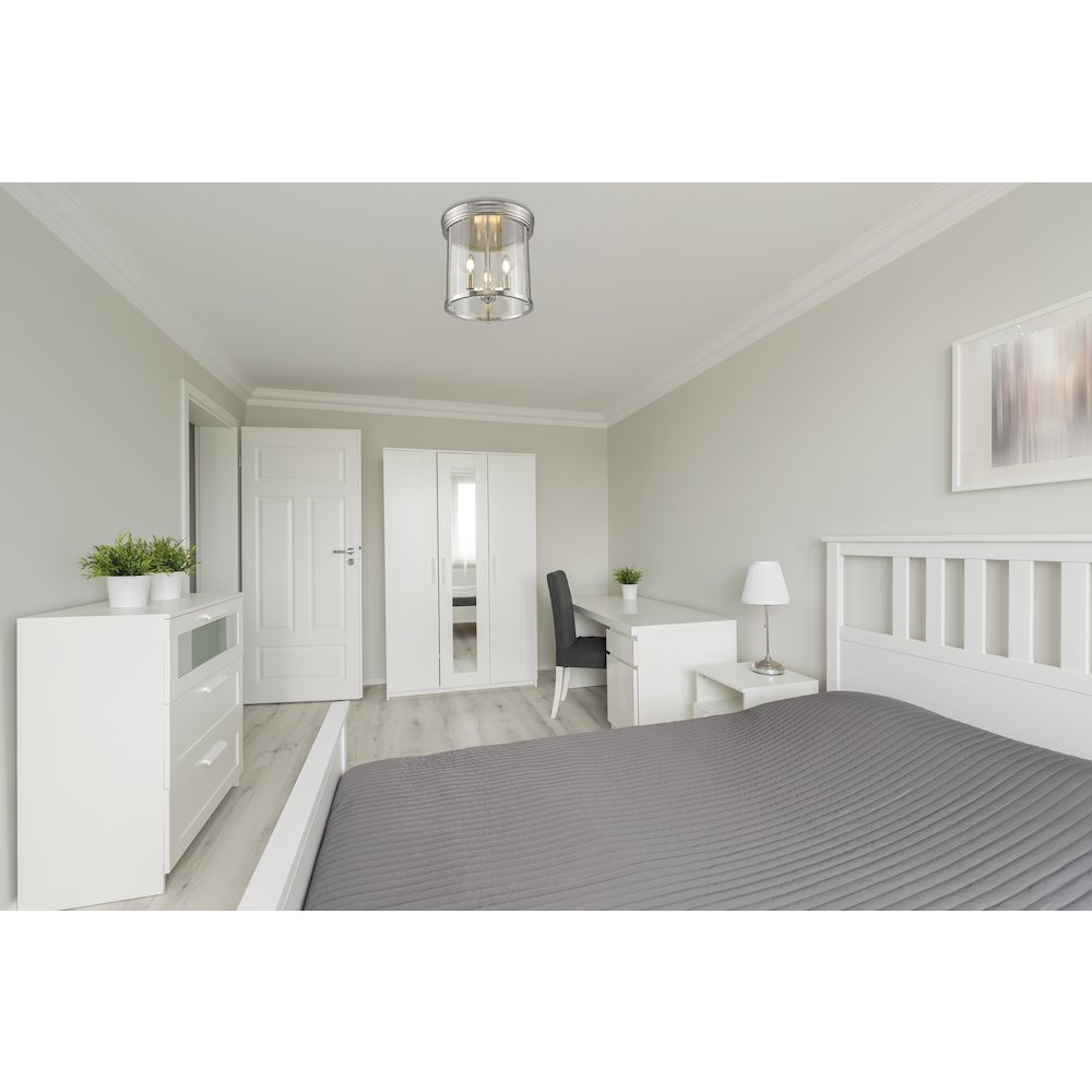 Z-Lite 3 Light Flush Mount. Picture 7