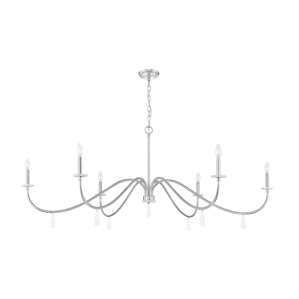 Z-Lite 6 Light Chandelier, Brushed Nickel. Picture 7