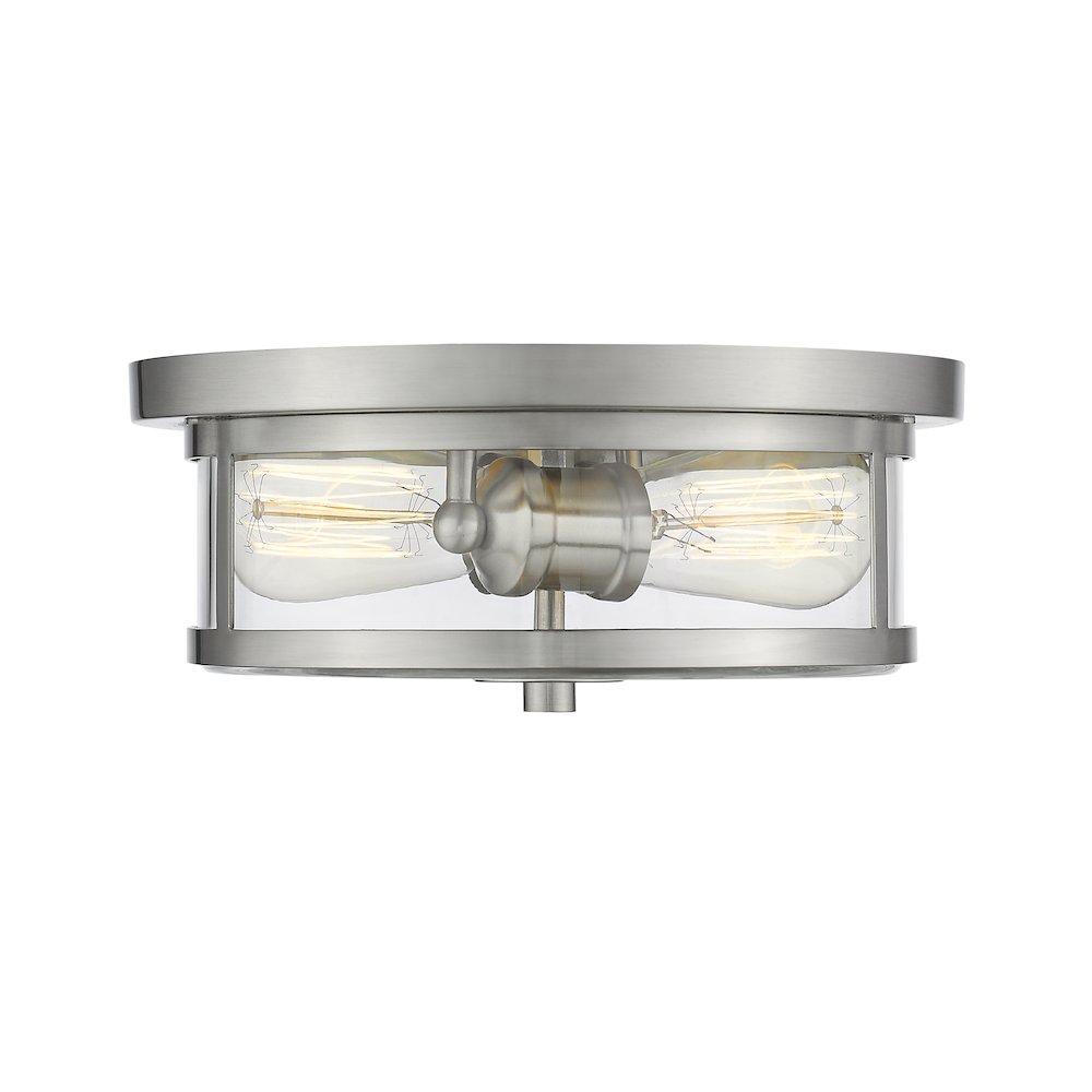 Z-Lite 2 Light Flush Mount. Picture 1