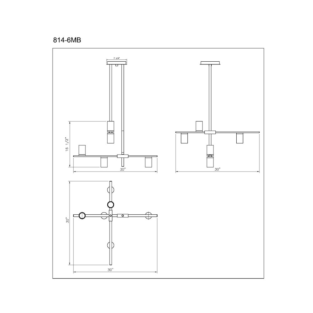 Z-Lite 6 Light Chandelier. Picture 8