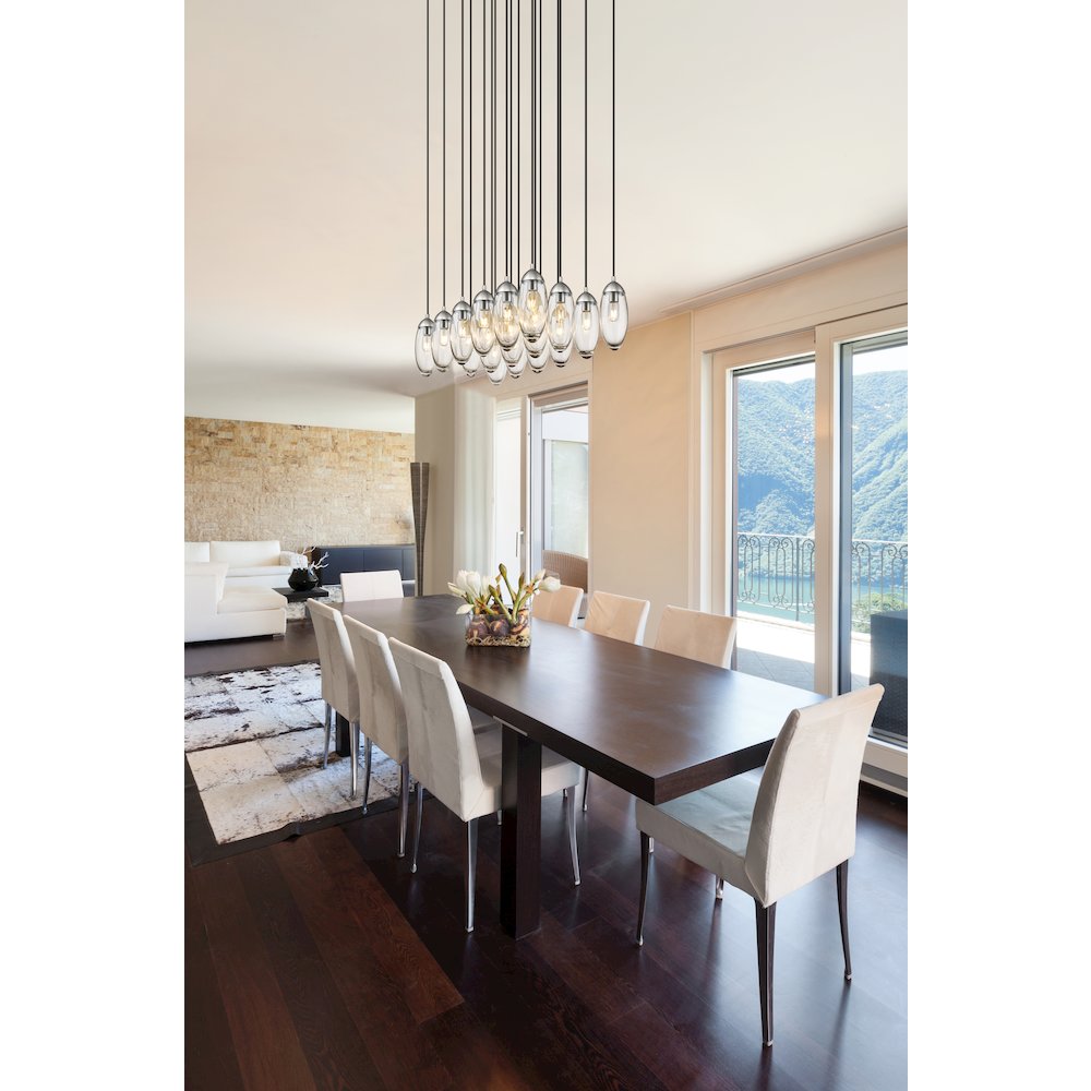 Z-Lite 17 Light Linear Chandelier. Picture 6