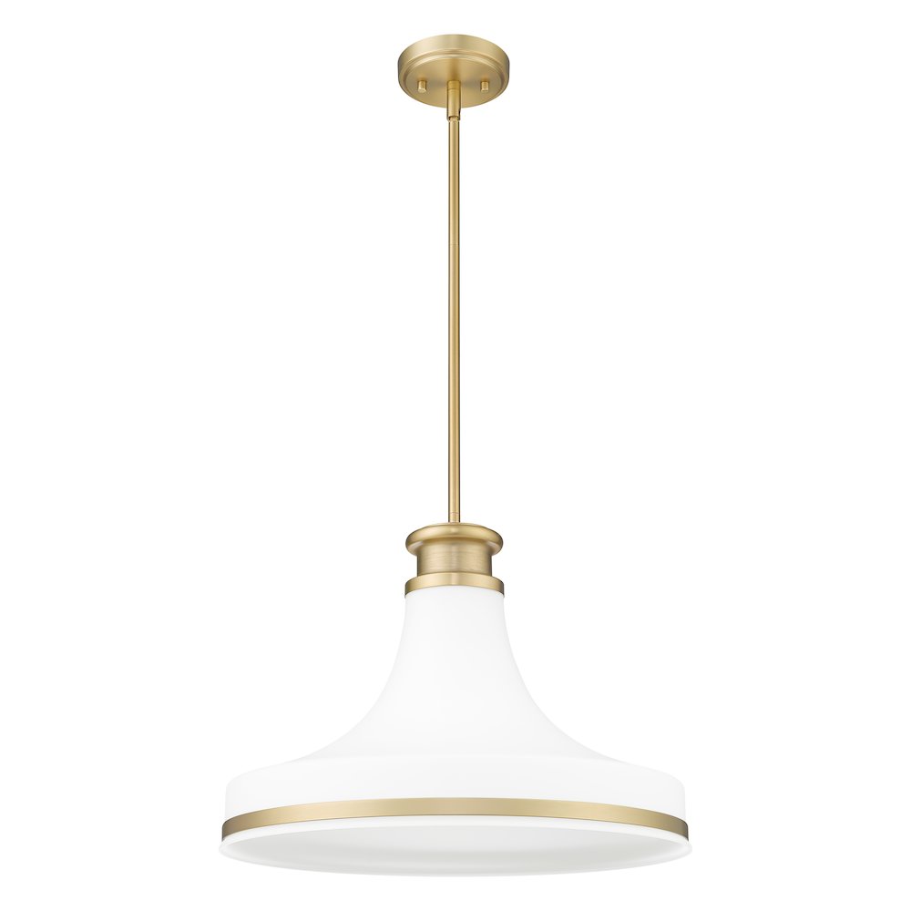 Z-Lite 1 Light Pendant, Modern Gold. Picture 7