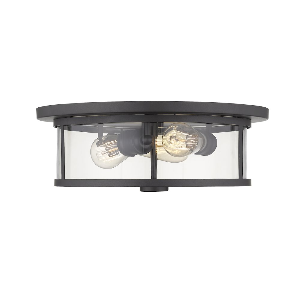 Z-Lite 3 Light Flush Mount. Picture 1