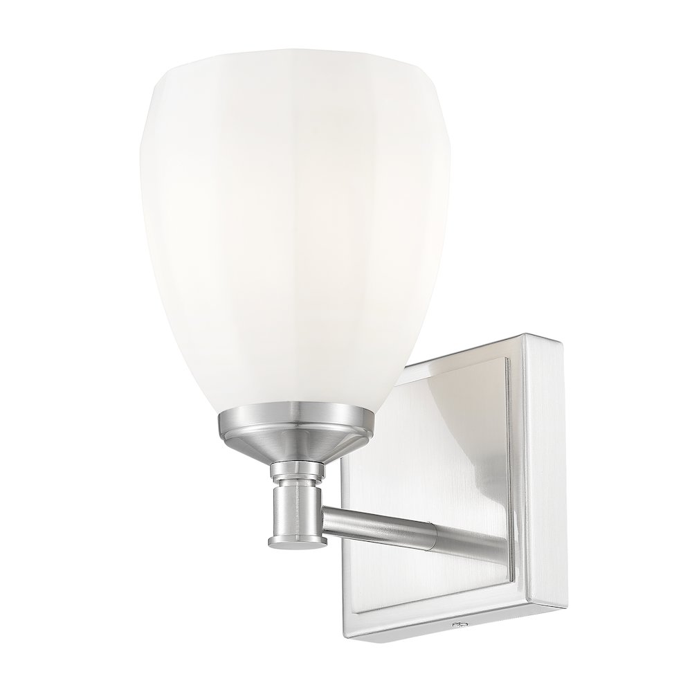Z-Lite Oren 1 Light Vanity in Brushed Nickel color, Steel frame. Picture 3
