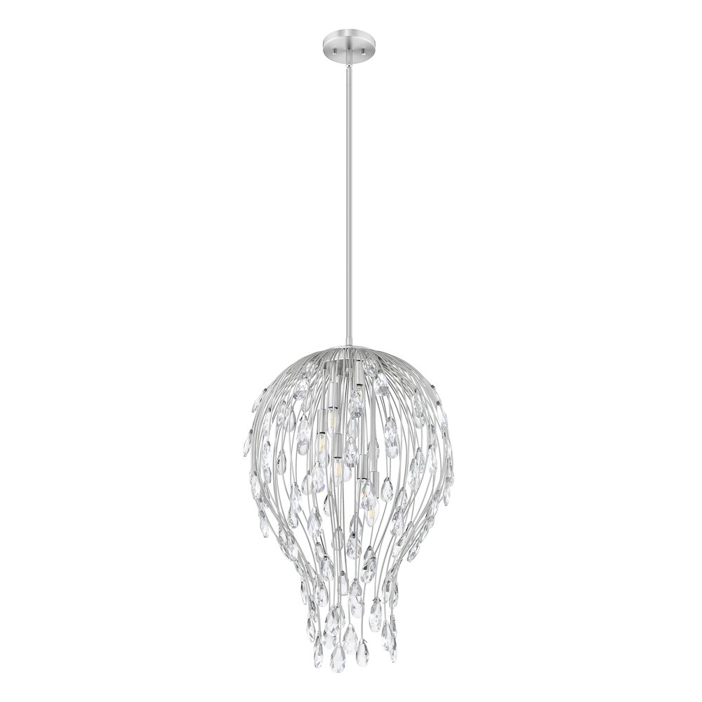 Z-Lite 6 Light Pendant, Brushed Nickel. Picture 7