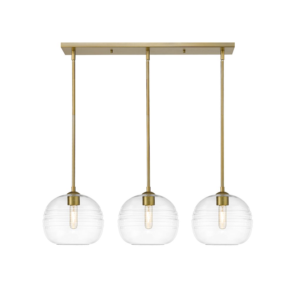 Z-Lite 3 Light Linear Chandelier. Picture 2
