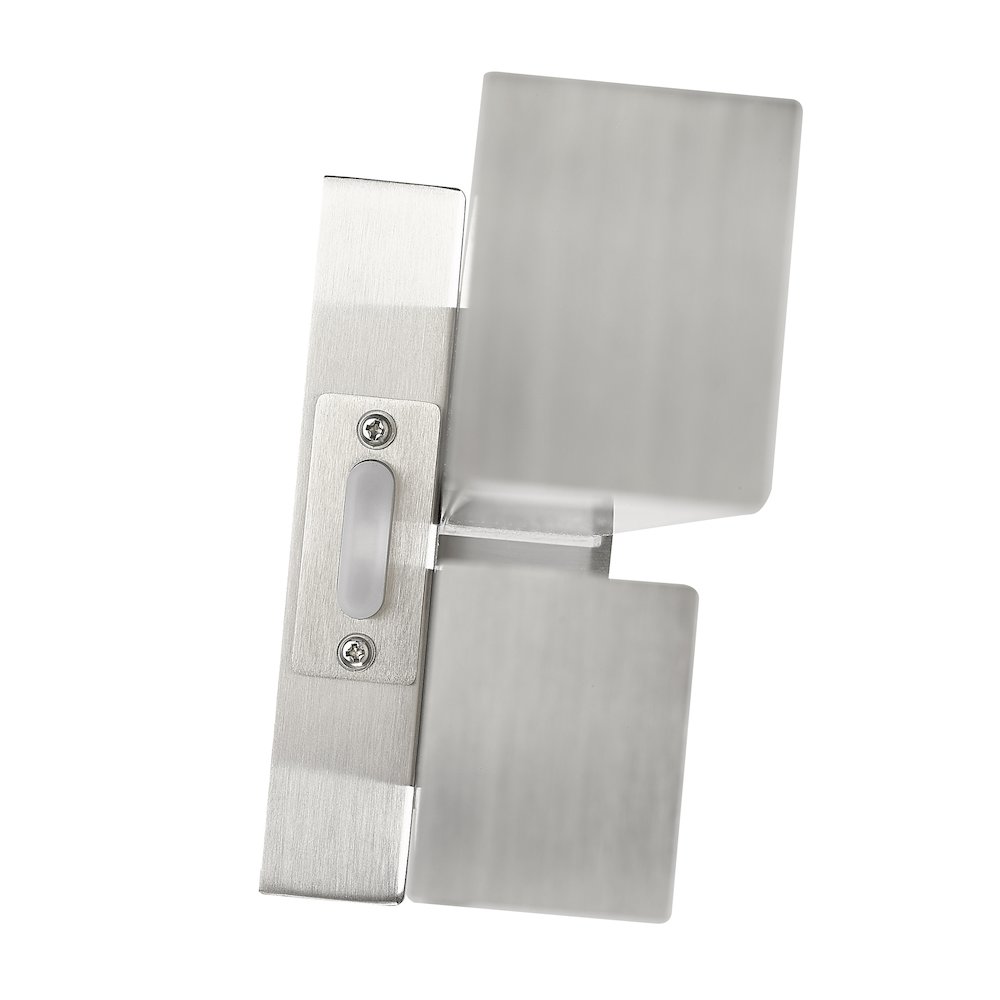 Z-Lite Zane 2 Light Vanity in Brushed Nickel Frame Finish. Picture 4