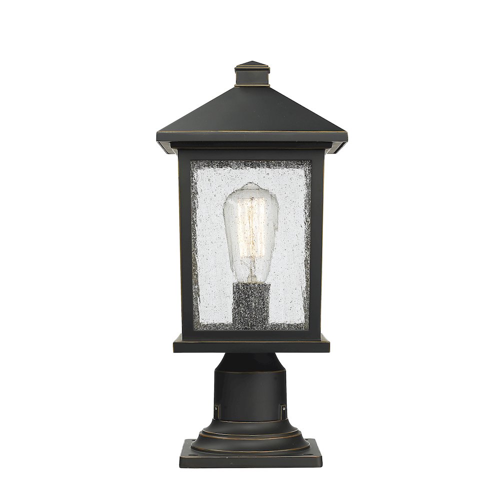 Z-Lite 1 Light Outdoor Pier Mounted Fixture. Picture 3