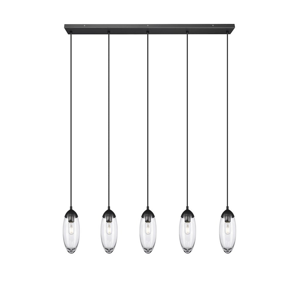 Z-Lite 5 Light Linear Chandelier. Picture 1