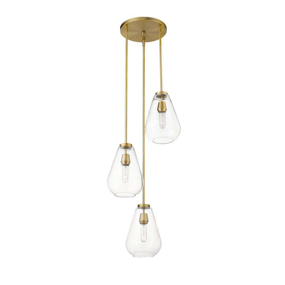 Z-Lite 3 Light Chandelier. Picture 5
