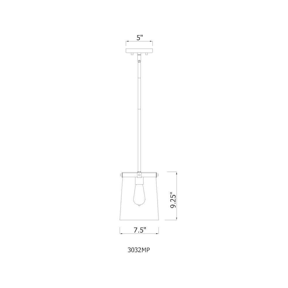 Z-Lite 1 Light Pendant. Picture 8