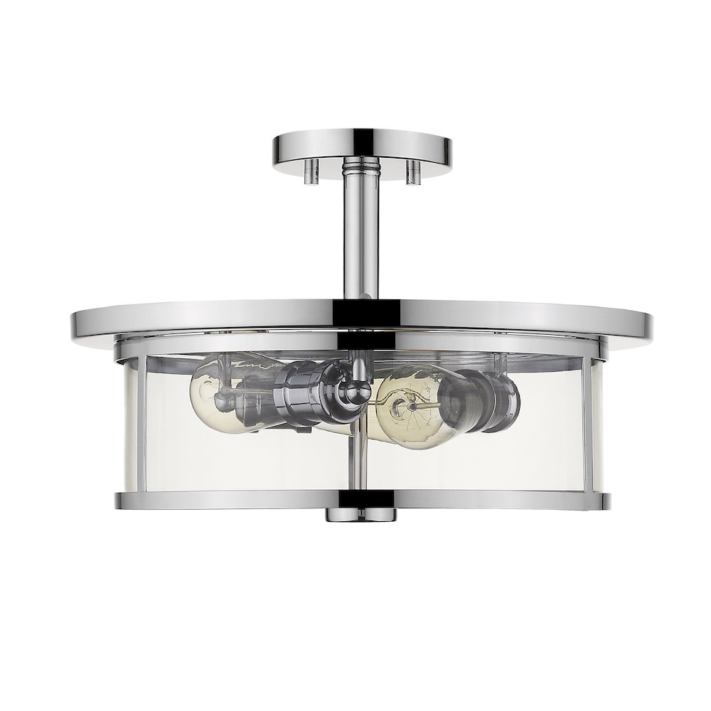 Z-Lite 3 Light Semi Flush Mount. Picture 4