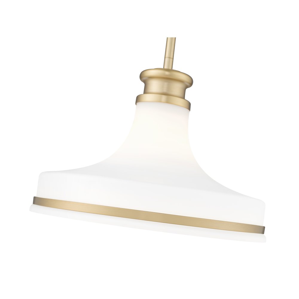 Z-Lite 1 Light Pendant, Modern Gold. Picture 4