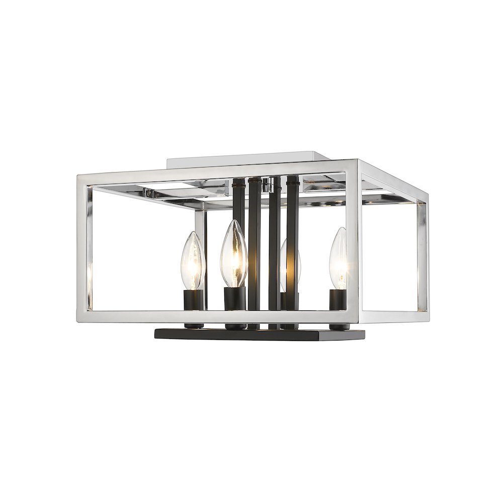Z-Lite 4 Light Flush Mount. Picture 1