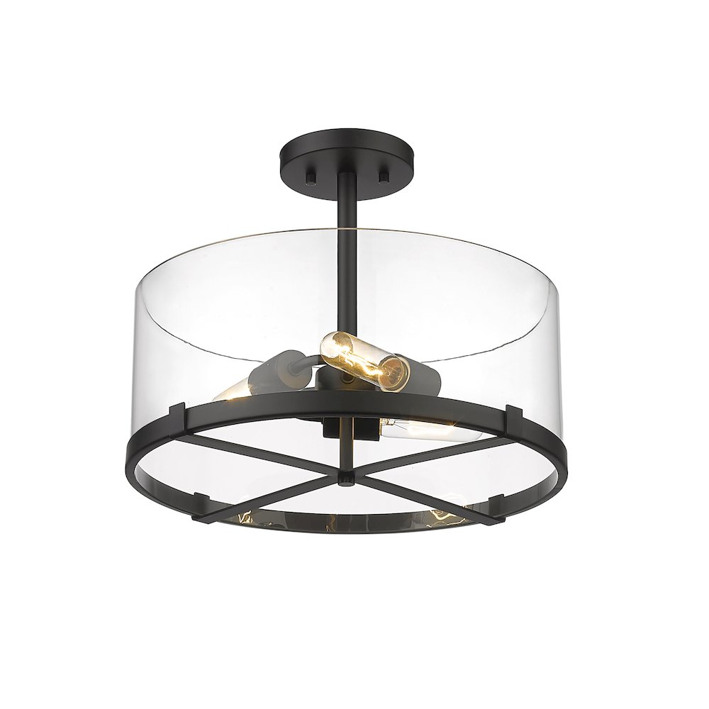 Z-Lite 3 Light Semi Flush Mount. Picture 3