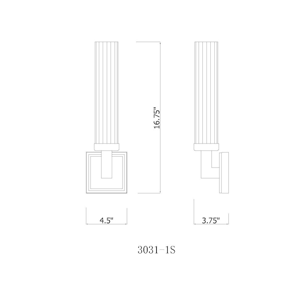Z-Lite Beau 1 Light Wall Sconce in Bronze  Frame Finish. Picture 8