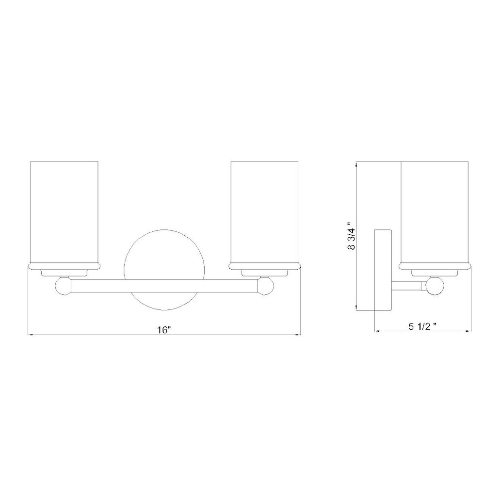 Z-Lite 2 Light Vanity. Picture 8