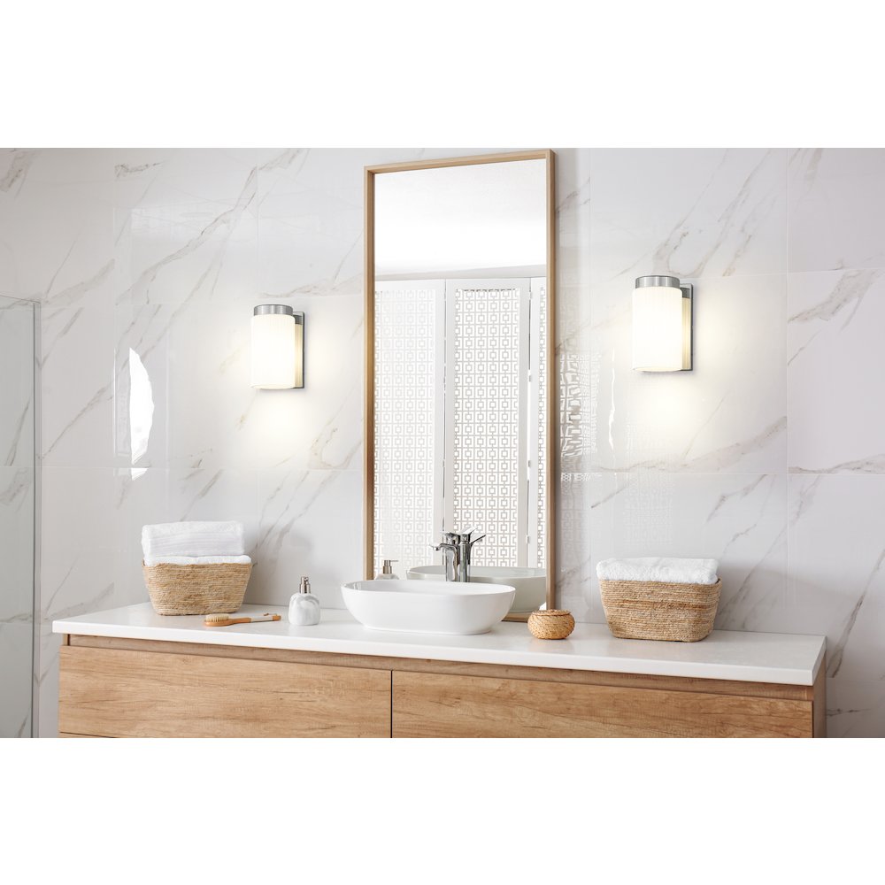 Z-Lite Burk 1 Light Wall Sconce, Chrome. Picture 6