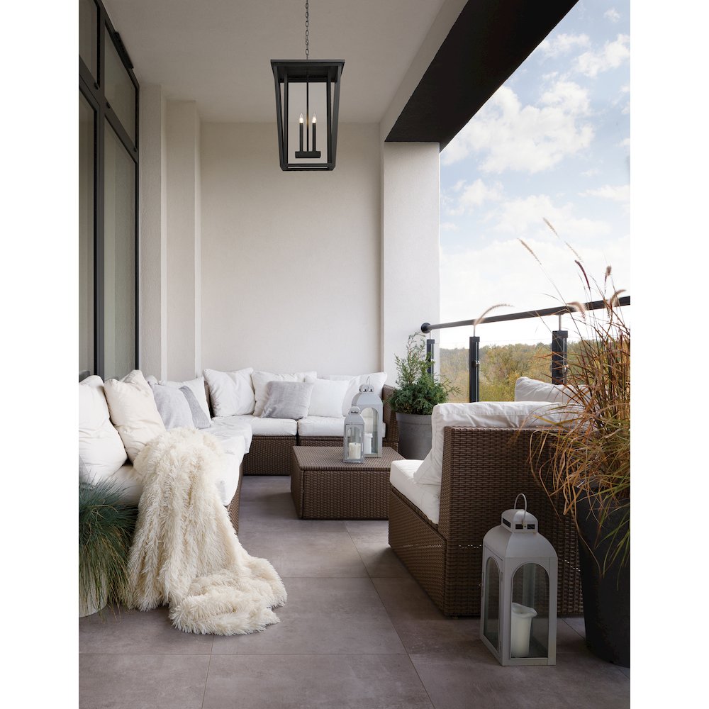 Z-Lite 4 Light Outdoor Chain Mount Ceiling Fixture. Picture 6