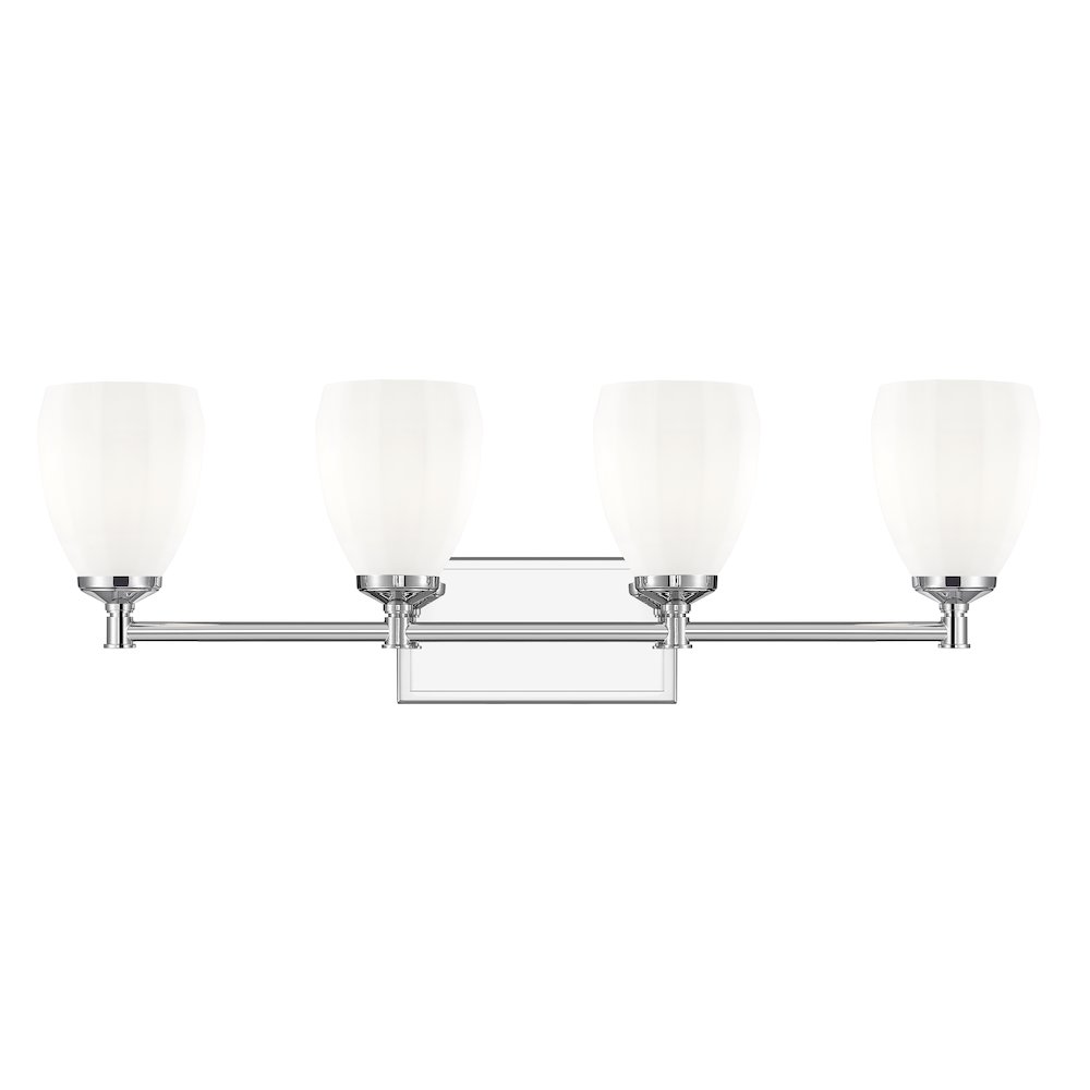 Z-Lite Oren 4 Light Vanity in Chrome  color, Steel frame. Picture 2