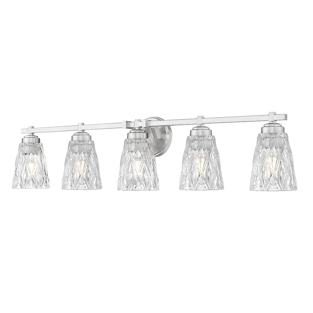 Z-Lite 5 Light Vanity, Brushed Nickel. Picture 1