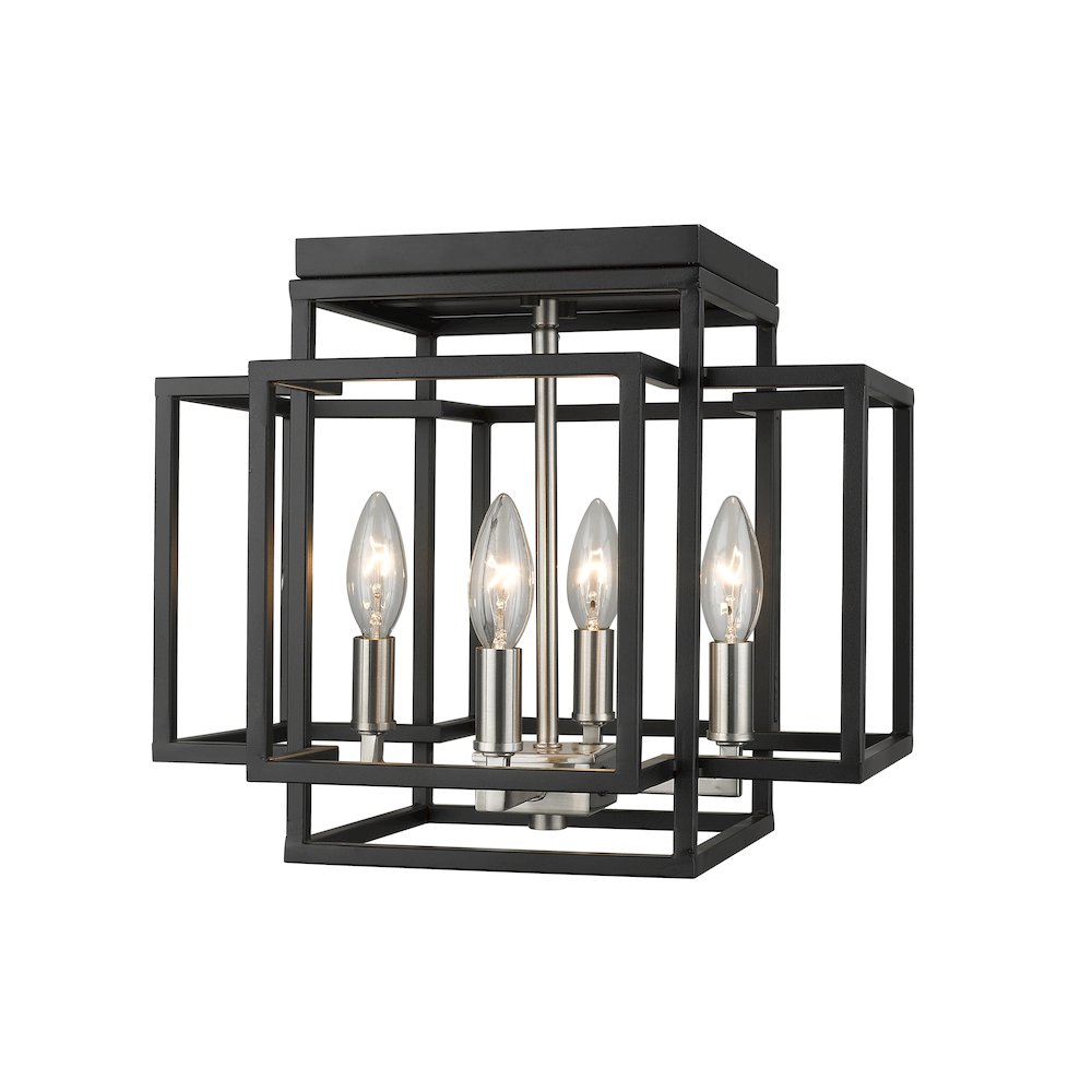 Z-Lite 4 Light Flush Mount. Picture 1