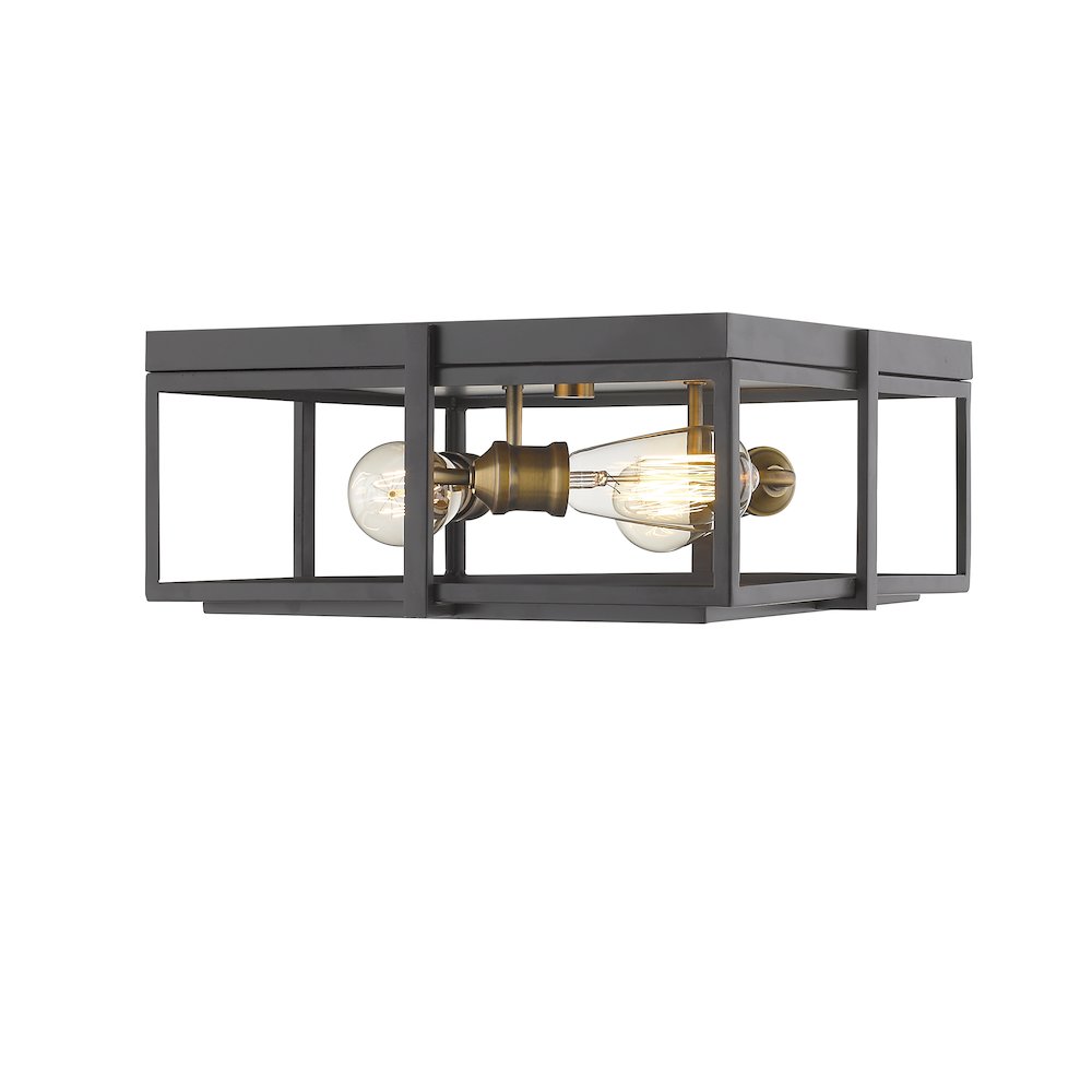 Z-Lite 3 Light Flush Mount. Picture 2