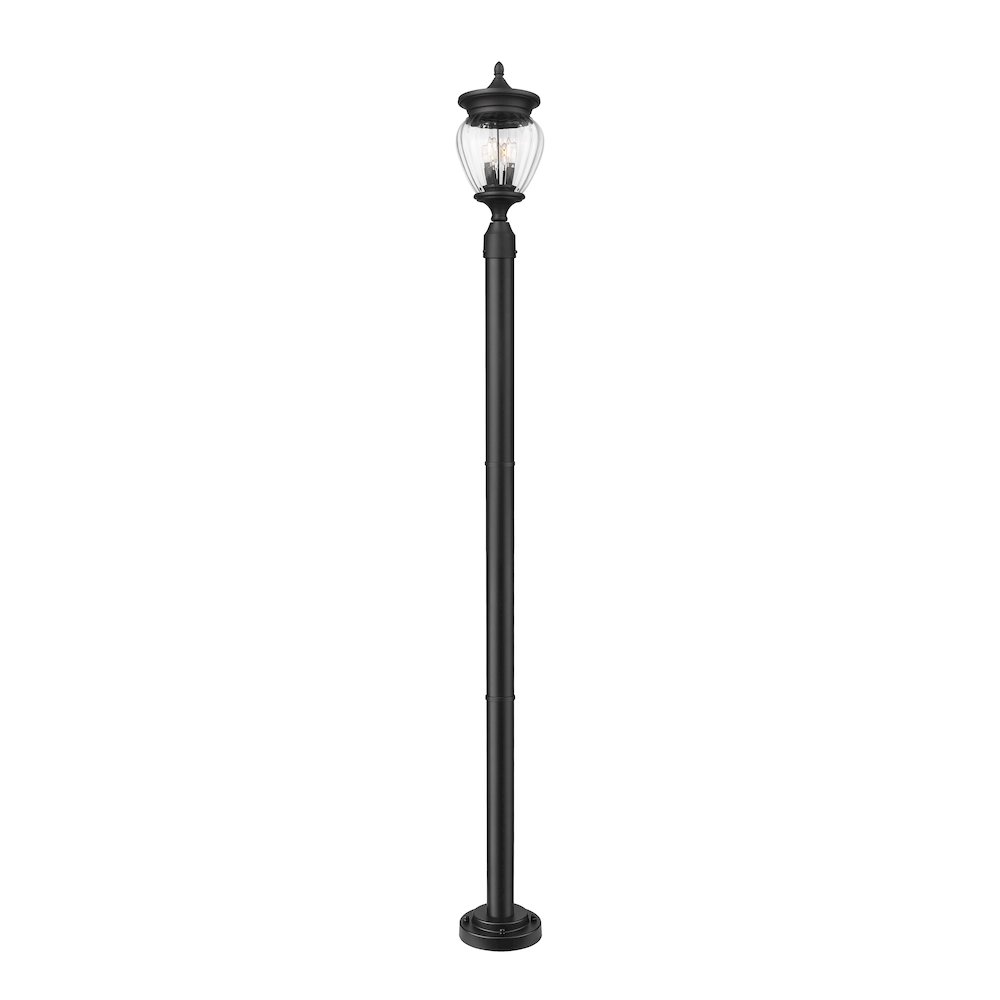 Z-Lite 3 Light Outdoor Post Mounted Fixture. Picture 1