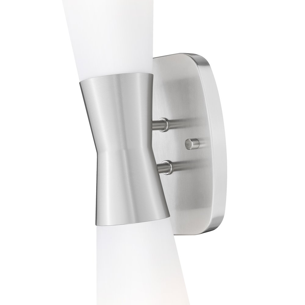 Z-Lite 2 Light Wall Sconce, Brushed Nickel. Picture 4