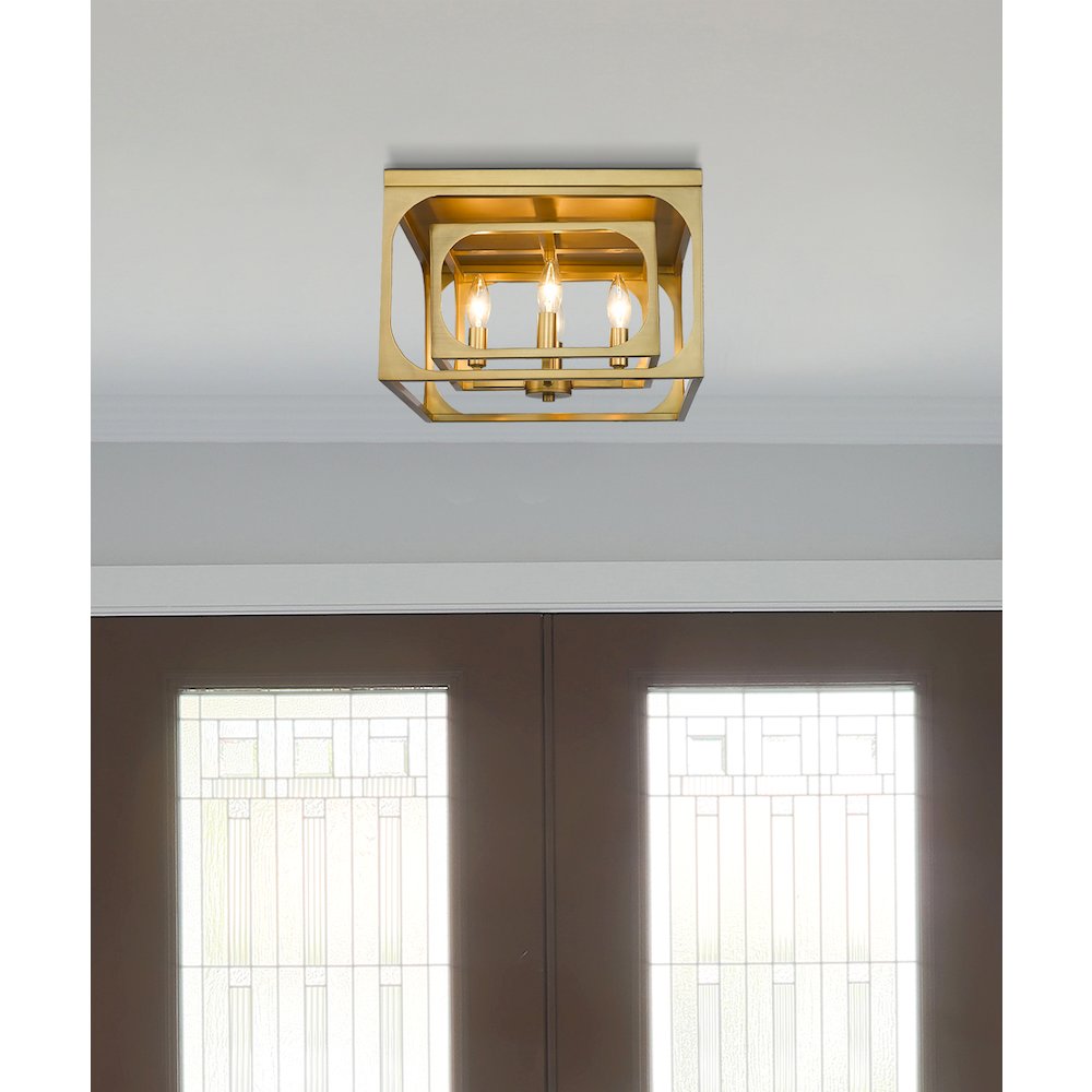 Z-Lite 4 Light Flush Mount. Picture 7