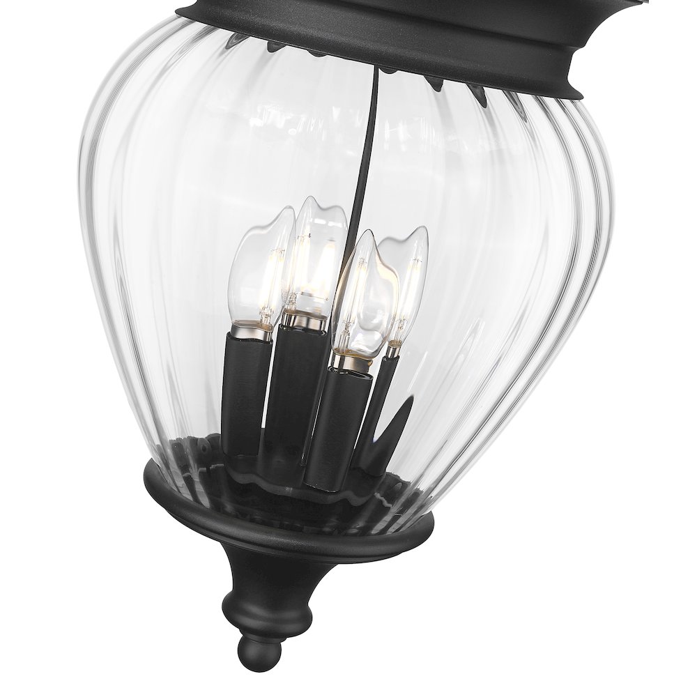 Z-Lite 4 Light Outdoor Chain Mount Ceiling Fixture. Picture 4