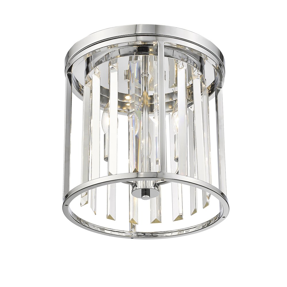 Z-Lite 3 Light Flush Mount. Picture 2