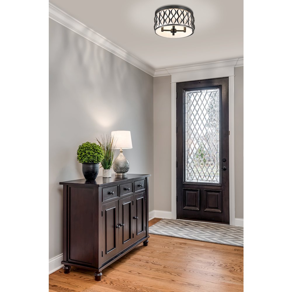 Z-Lite 4 Light Flush mount. Picture 7