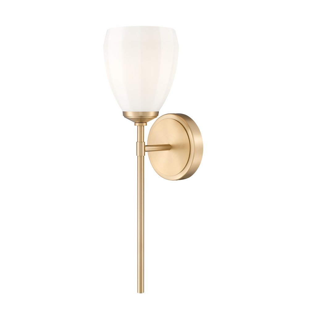 Z-Lite Oren 1 Light Wall Sconce in Modern Gold color, Steel frame. Picture 1