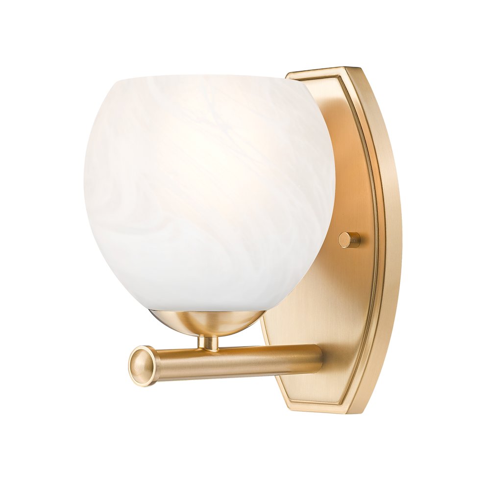 Z-Lite 1 Light Wall Sconce, Modern Gold. Picture 1