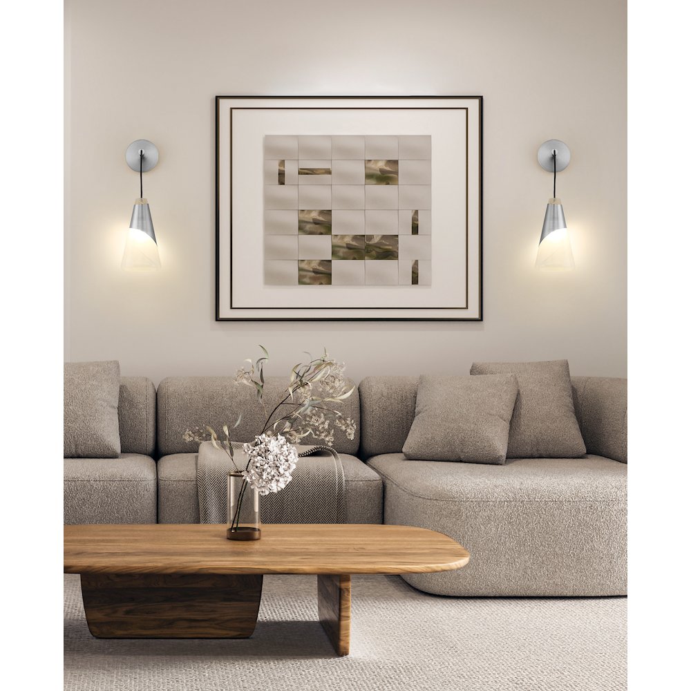 Z-Lite Aimie 1 Light Wall Sconce, Brushed Nickel. Picture 7